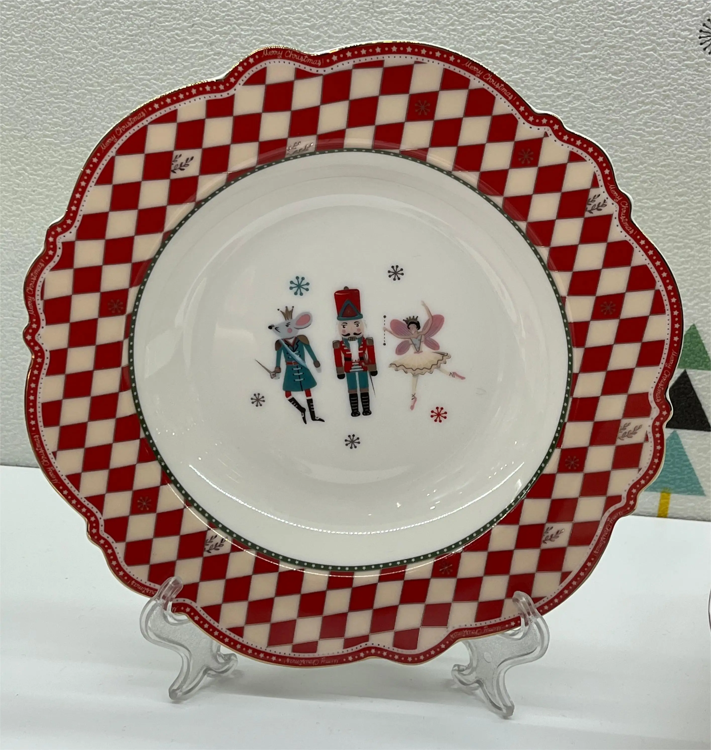 Ceramic Promotion Holiday Dish Plate Set for Dinners and Parties supplier