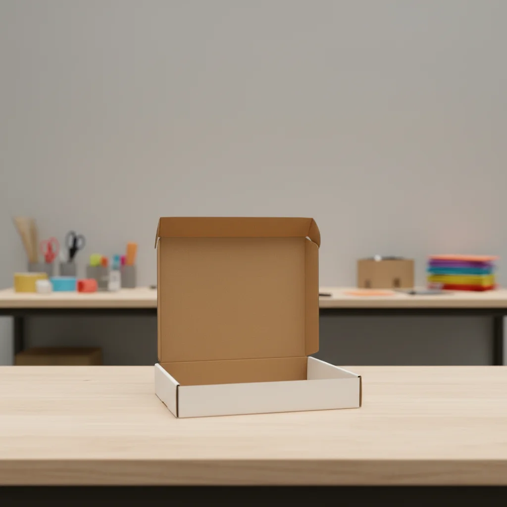 Customized Size Logo Original Brown Kraft Paper Eco-Friendly Corrugated Box High Quality Cardboard Four-Color Printed Gift