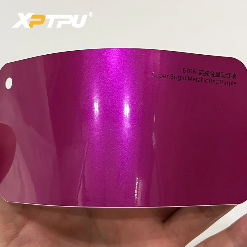 Hot Selling Pet Pvc Vinyl Wrap Film Roll Super Glossy Metallic Purple