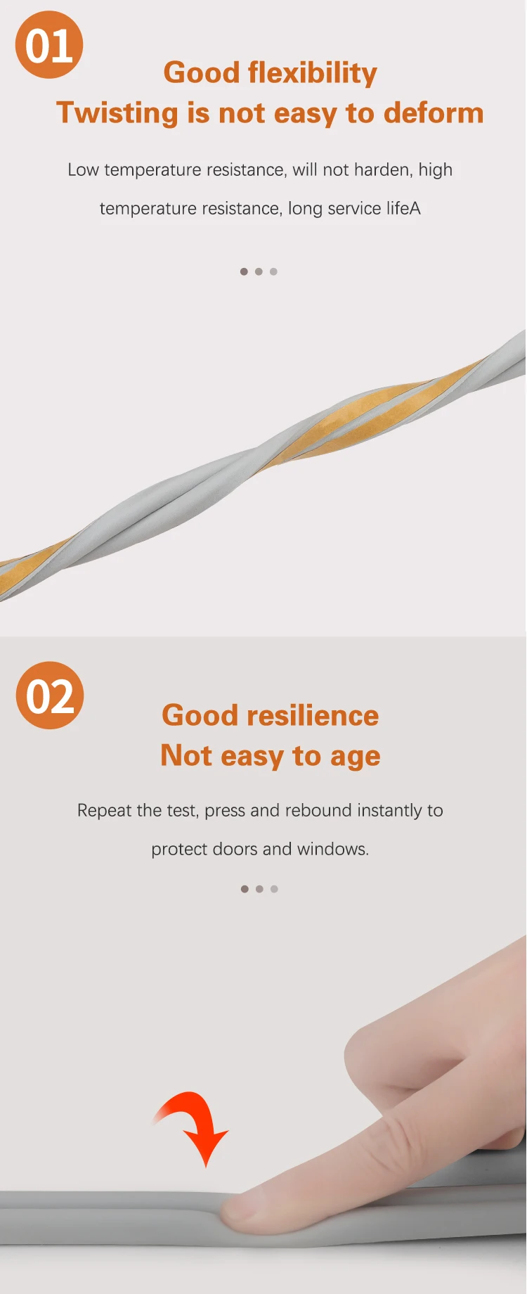 10M Self Adhesive Window Door Seal Strip Foam Drau... – Grandado