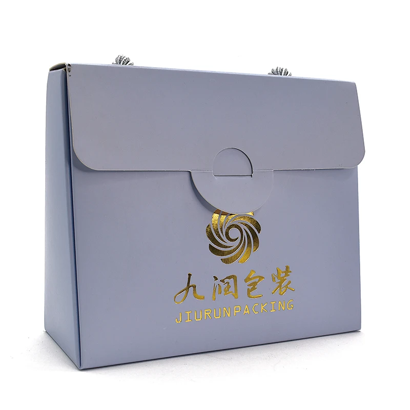 Customized Luxury Premium Gift Bag with Exquisite Embossing Sponge Lining UV Coating Matt Lamination details