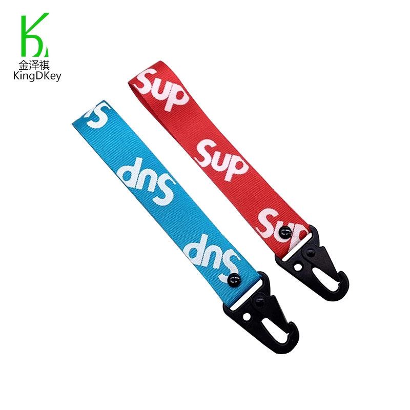 Рекламный короткий ремешок для ключей, ремешок для ключей, оптовая продажа подарков, ремешок с металлическим карабином