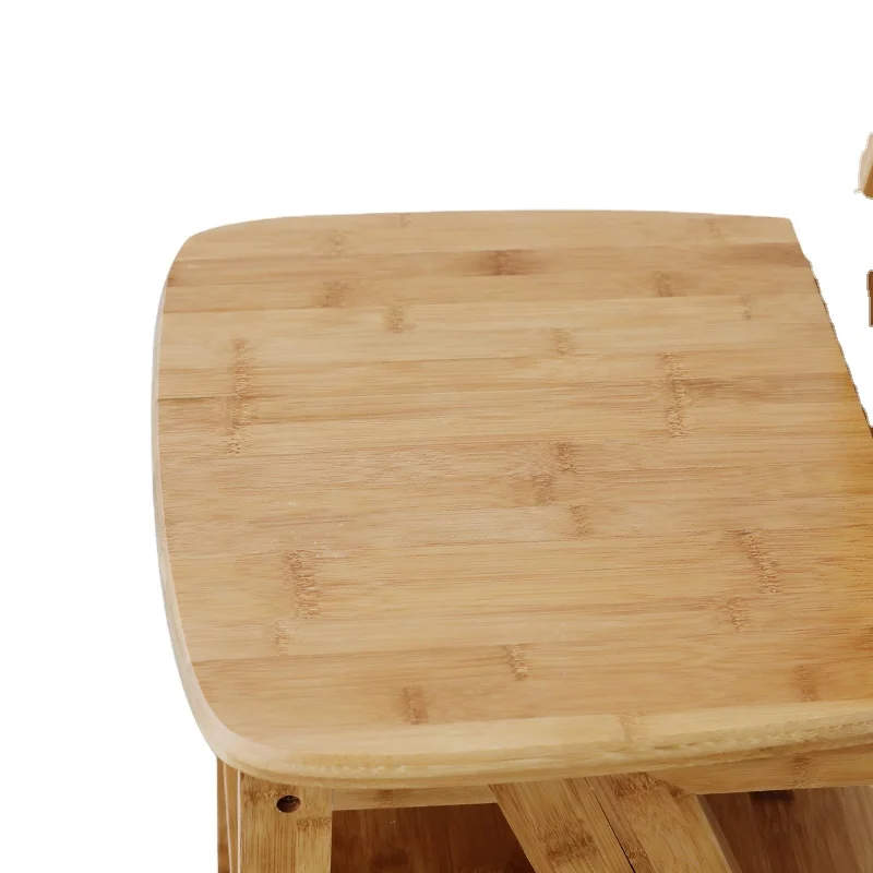 Детский стул из бамбука, маленький квадратный стул из твердой древесины, скамейка для отдыха