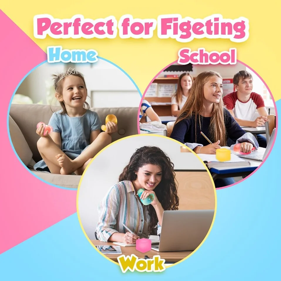 Fidget kub anti-stress leksak sensorisk squishy leksak_voghion.com