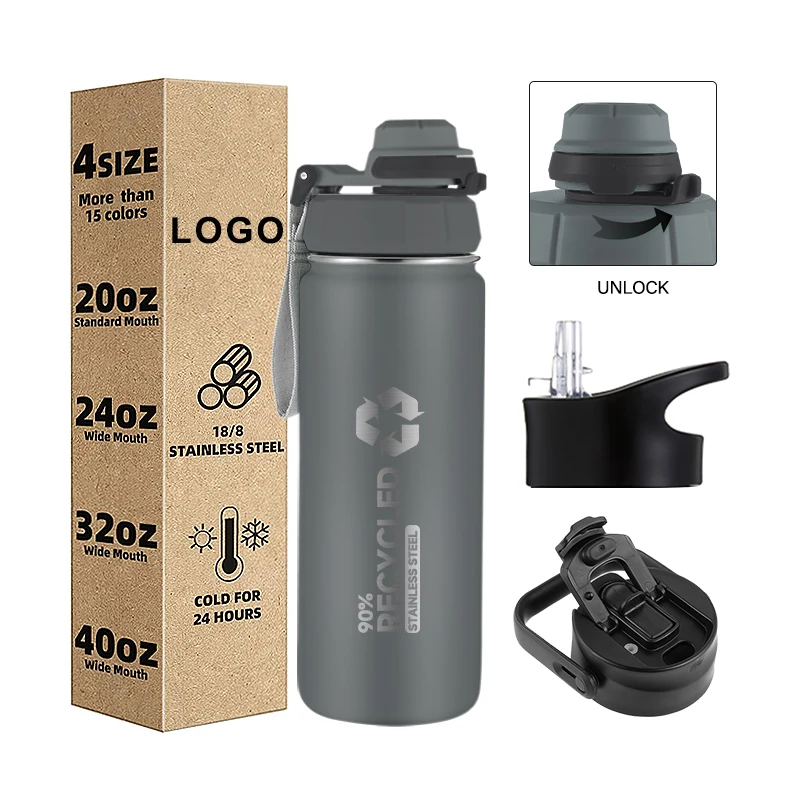 Colorful 32/40/64oz Vacuum Insulated Stainless Steel Water Bottle Hydro  Flask with Custom Logo Laser Logo Sikscreen Logo - China Hydro Stainless  Steel Vacuum Flask Flask and Hydro Flask 32oz Flip Lid Straw