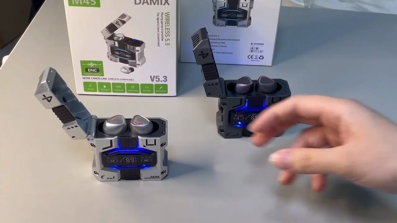 M45 Power Bank Zero Latency Gaming Tws Earbud & Inear Headphones True