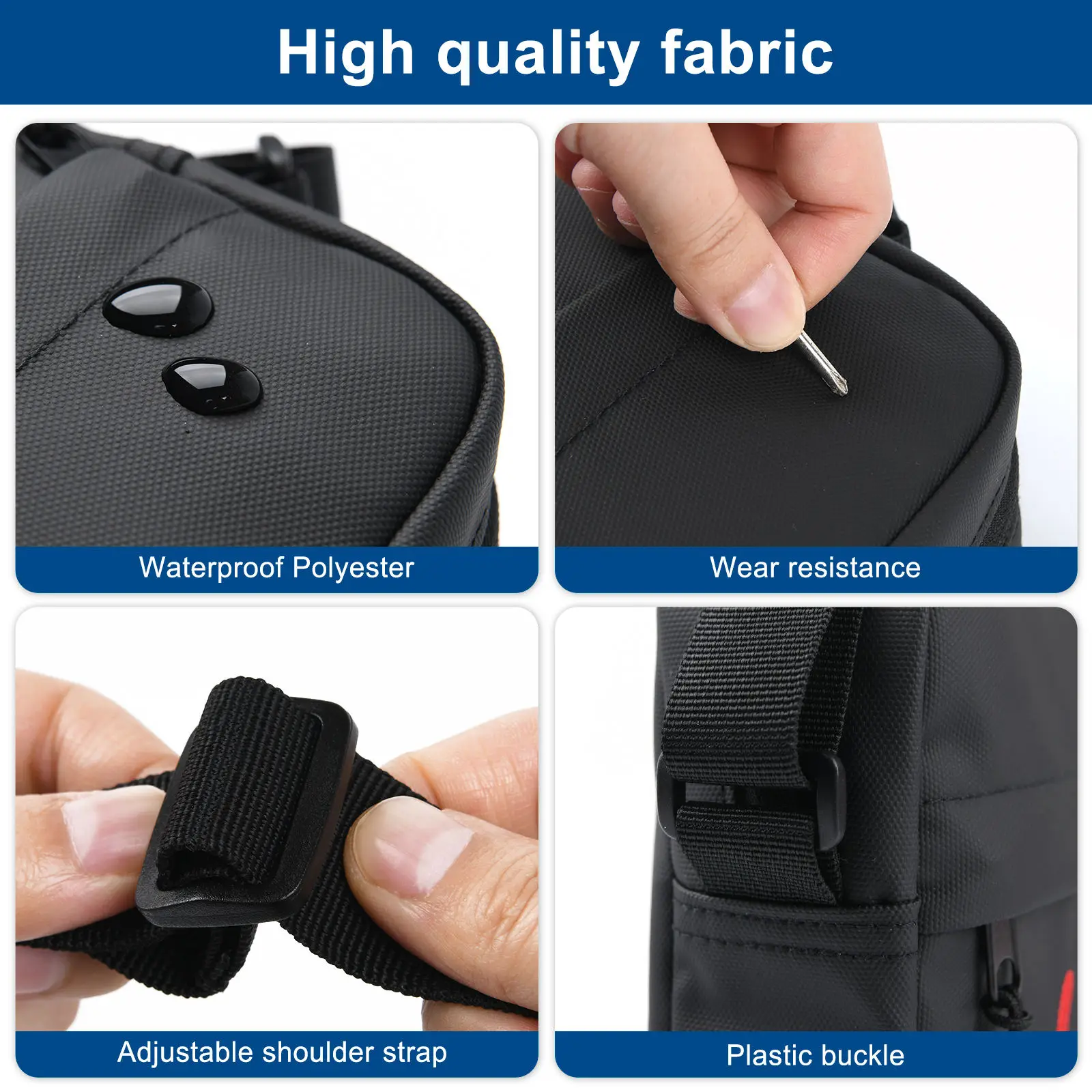 Custom Design Men Luxury Genuine Nylon Messenger Bag for Mens Crossbody Shoulder Cross Bag Leather Shoulder Bag Men