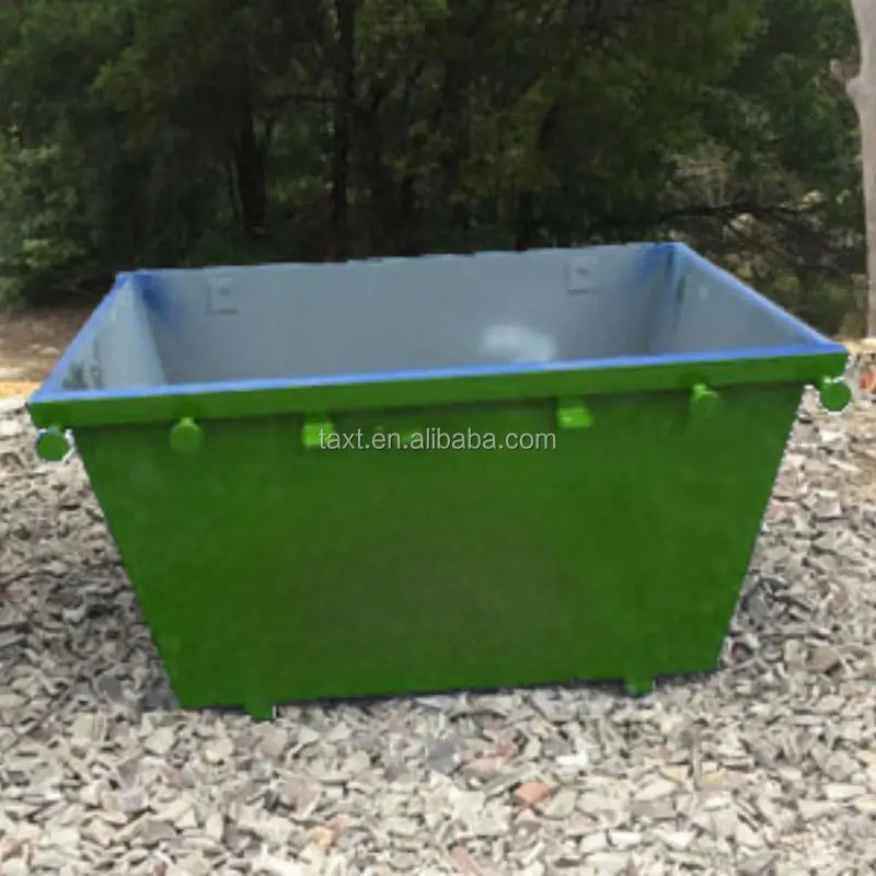 10 Cubic Meter Skip Bin Efficient Hook Lift Refuse Collector Garbage Disposal Transport Waste