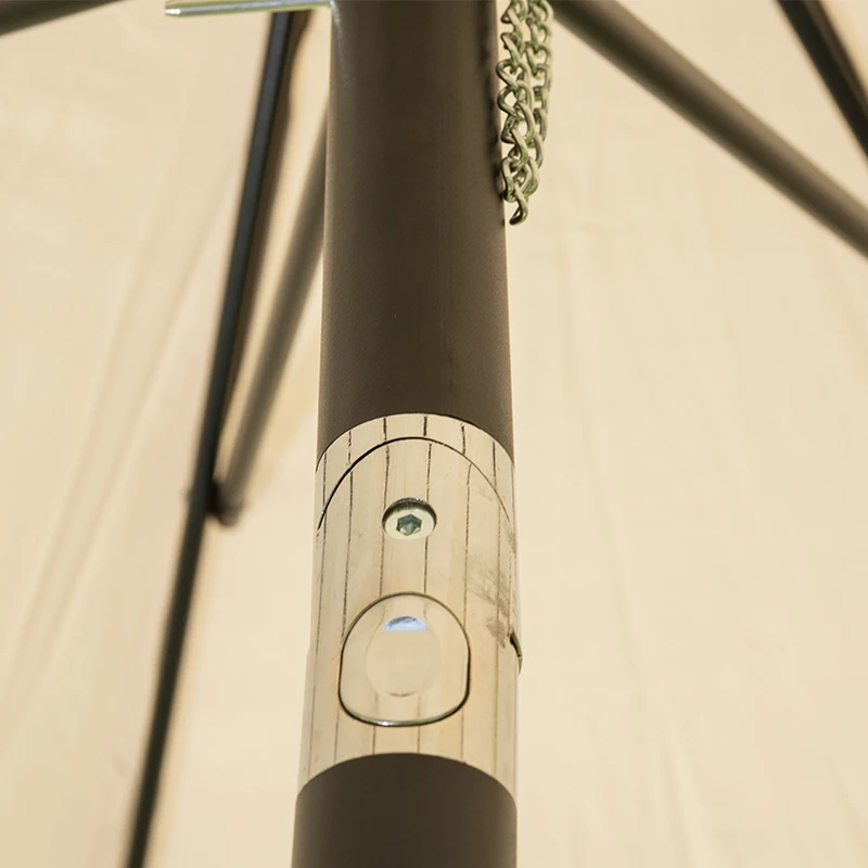 Linhai Fenghui Cheap Light and Easy to Carry Sun Center Pillar Umbrella Picnic Umbrella Outdoor Centrel Pole Umbrella with Turn
