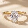 Anello con Pavé Ovale