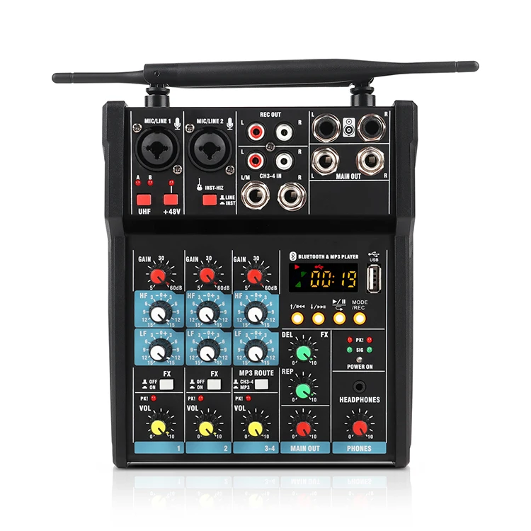 High Feedback Amplifier with Mic Auto Talkover Made in China Metal Shell