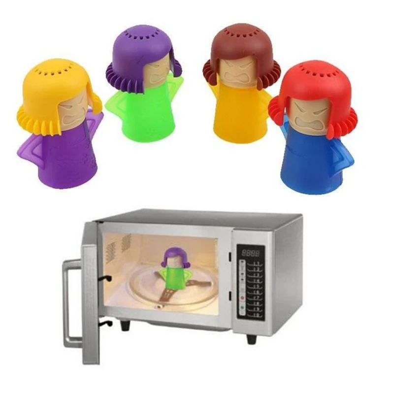 Angry Mom Microwave Cleaner Microwave Oven Steam Cleaner Cartoon Fridge  Cleaning Equipment Tool Using Vinegar And Water