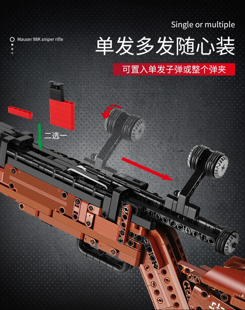 模具王14002创意枪模型块玩具98k狙击步枪组装武器积木儿童枪玩具1025件 - Buy 塑料枪玩具,积木枪设置,积木砖孩子枪玩具 ...