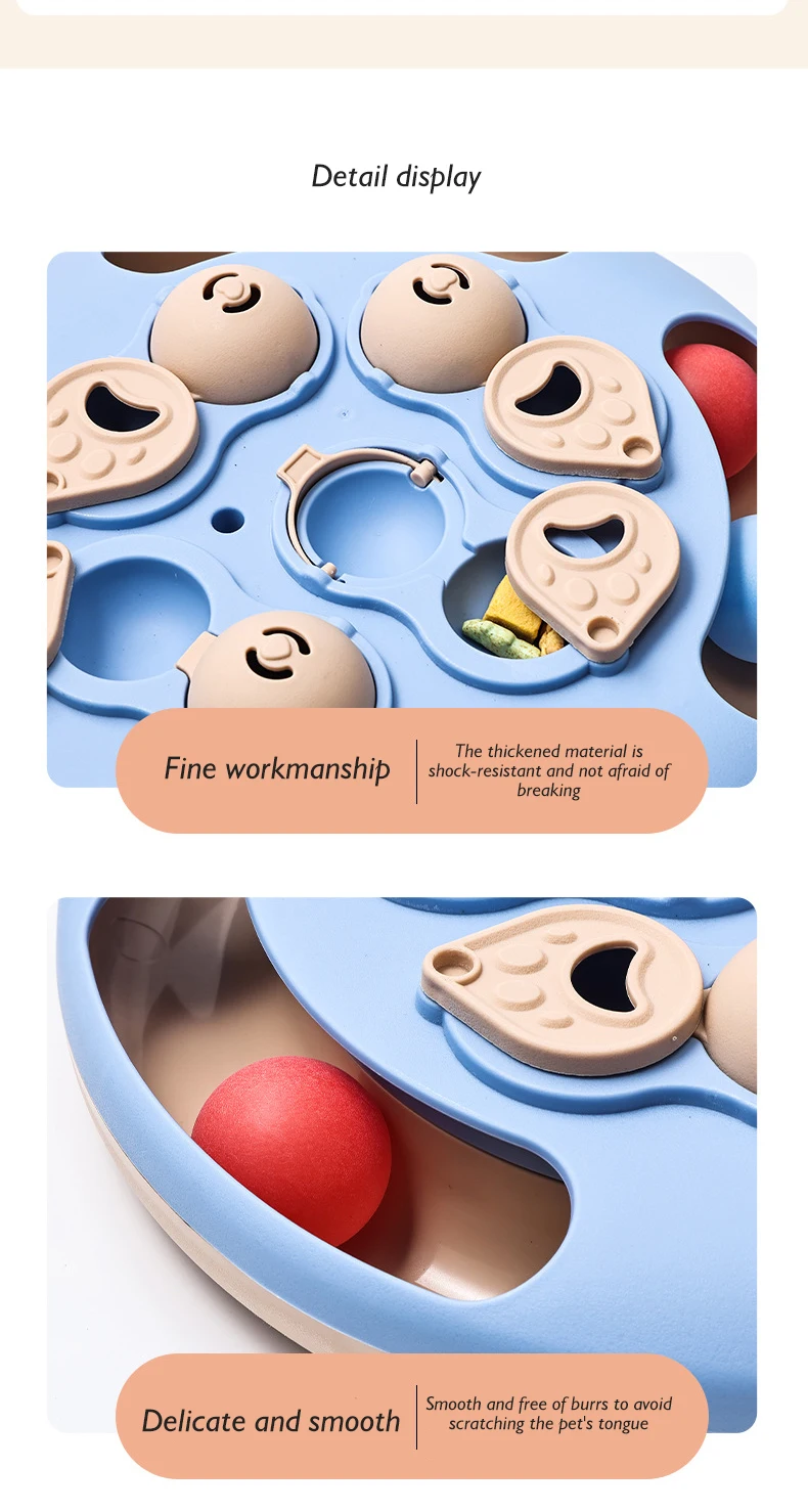 Hot Multifunctional Puzzle Cat Toy with Food Hiding Function Ball and Feather Interactive Toy for Cats and Dogs Pet Products details