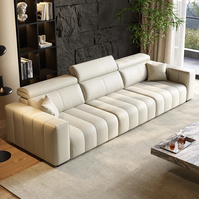 3 seater And Chaise Leisure Sofa Home Furniture Living Room Reclinable Sofa Electric Functional Sofa With Cum Bed