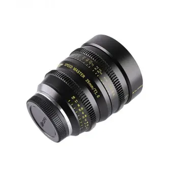 The M4/3 Format Cine Lens Zhongyi MF Leica Manual 9 Blades Fixed Focus Lens T16 Wide Angle-prime M43 25mm T1.0 80mm*99mm