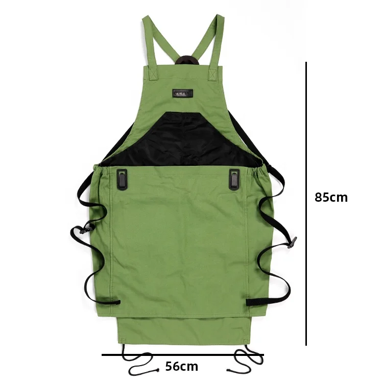 CHANGRONG Custom Durable Eco-Friendly Washable Cotton Canvas Kangaroo Fruit Harvest Garden Apron
