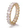 Anillo de oro macizo de 14 quilates con diamante de laboratorio