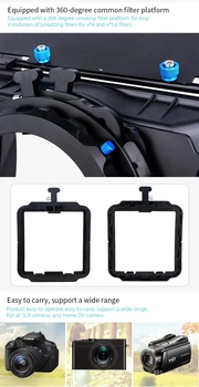 YELANGU Matte Box M2 Support Follow Focus With 15mm Rail Rod for D3100 D7000 D700 1diii 60d 5dii detail image