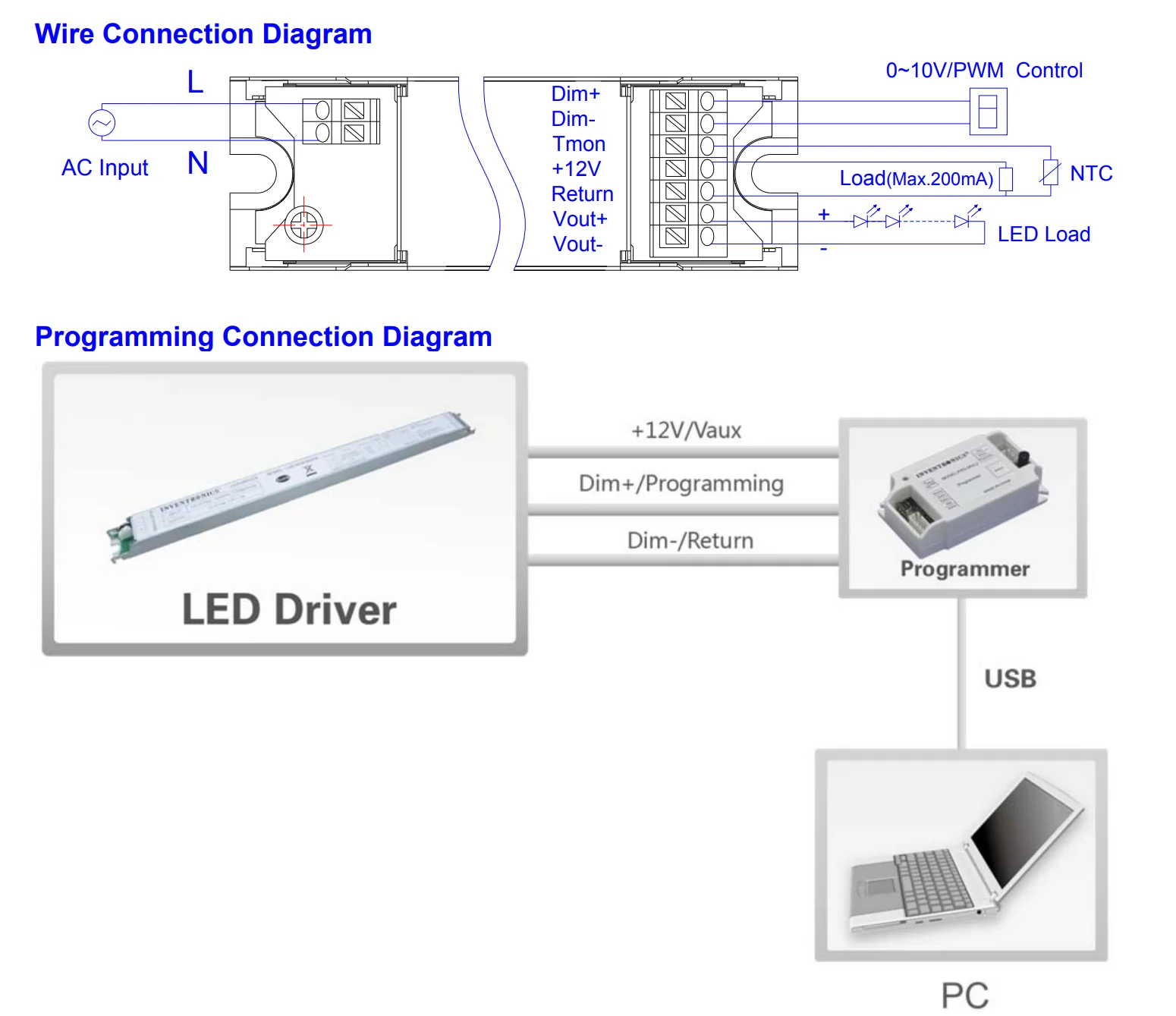 Inventronics Lud-040s075dsf 40w Programmable Ip20 Driver 40w Ultra Slim ...