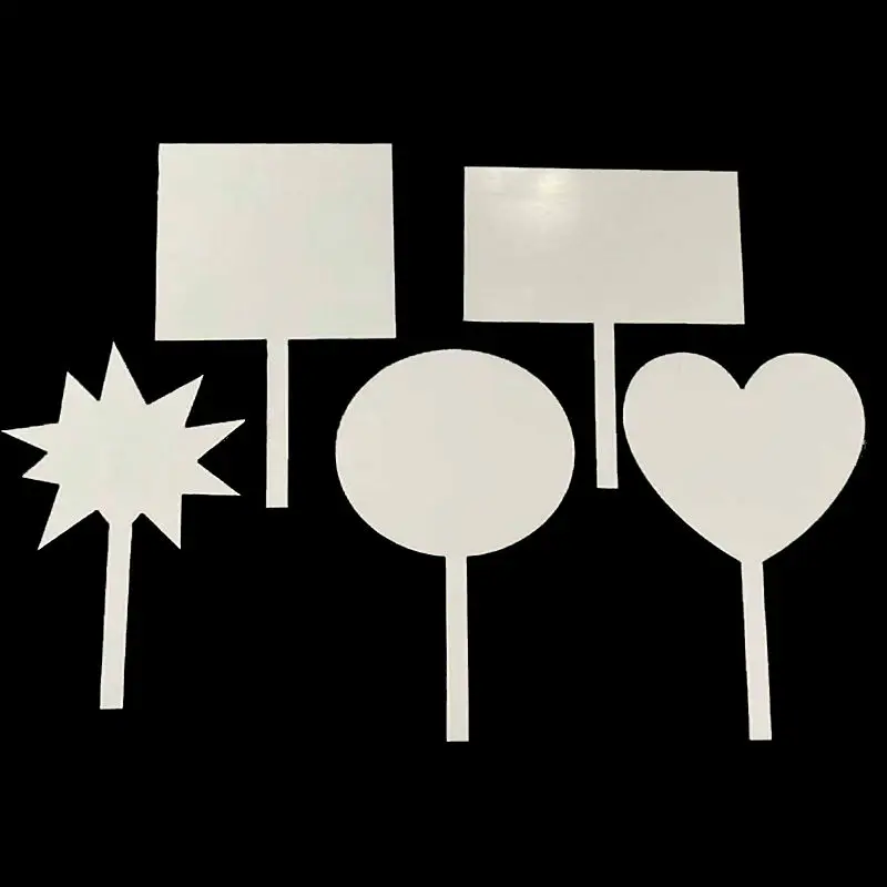 Sublimation MDF Cake Topper Blanks for Custom Wedding Engagement Birthday Graduation Anniversary