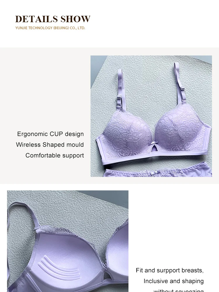 Weiyesi Wholesale 7 Colors Europe Thin Padded Cup Wireless 75 - 90 ...