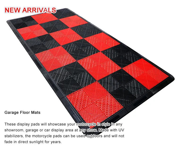 Personalized Garage Floor Mat Custom Drag Race Logo Rubber Backing Ruber Pit Mat for Motorcycles factory