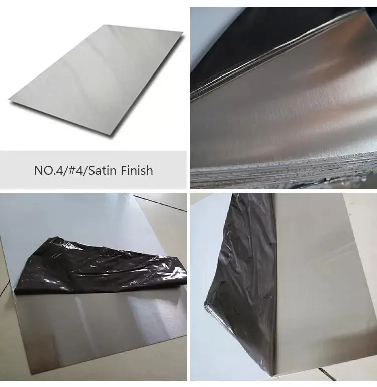 No.4 Surface 2mm 304 Stainless Steel Sheet Aisi Astm 304 316 Stainless