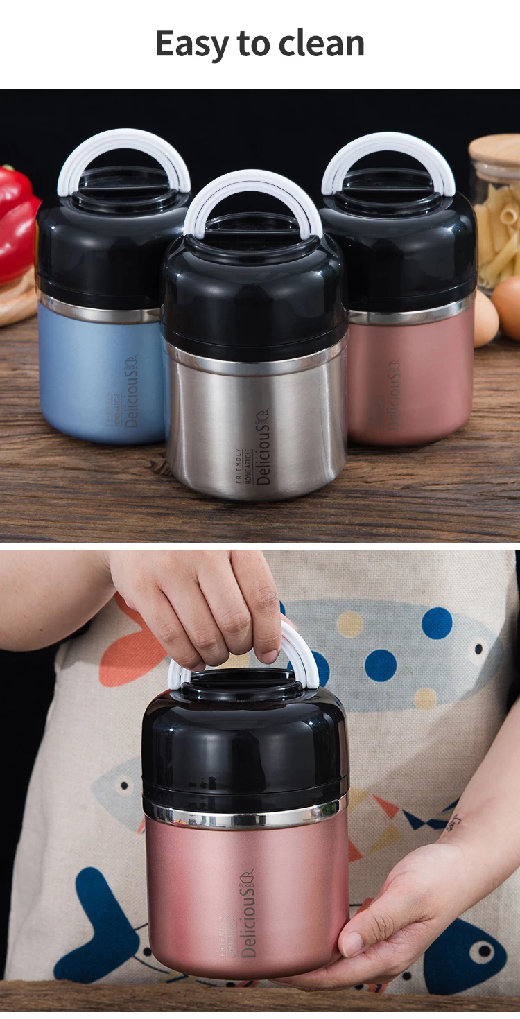 Ali Taobao hot 10 thermal food container from China Custom printed lunch  box stainless steel for heated camping