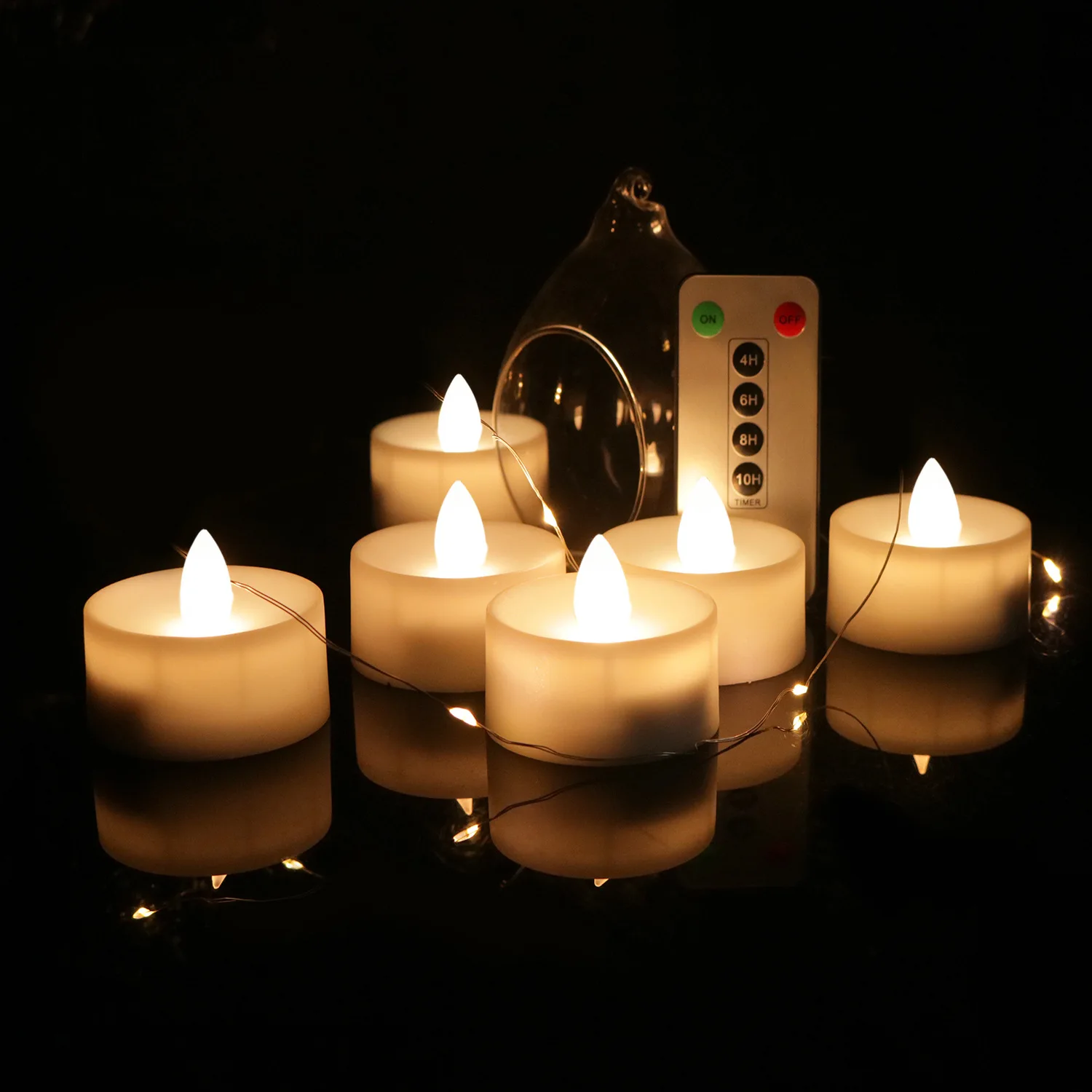 2.2'' Color Changing Realistic Flameless Flickering Electronic Led Aaa Battery Tea Lights