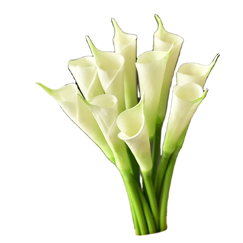 pu feel calla lily flower indoor living room decoration flower