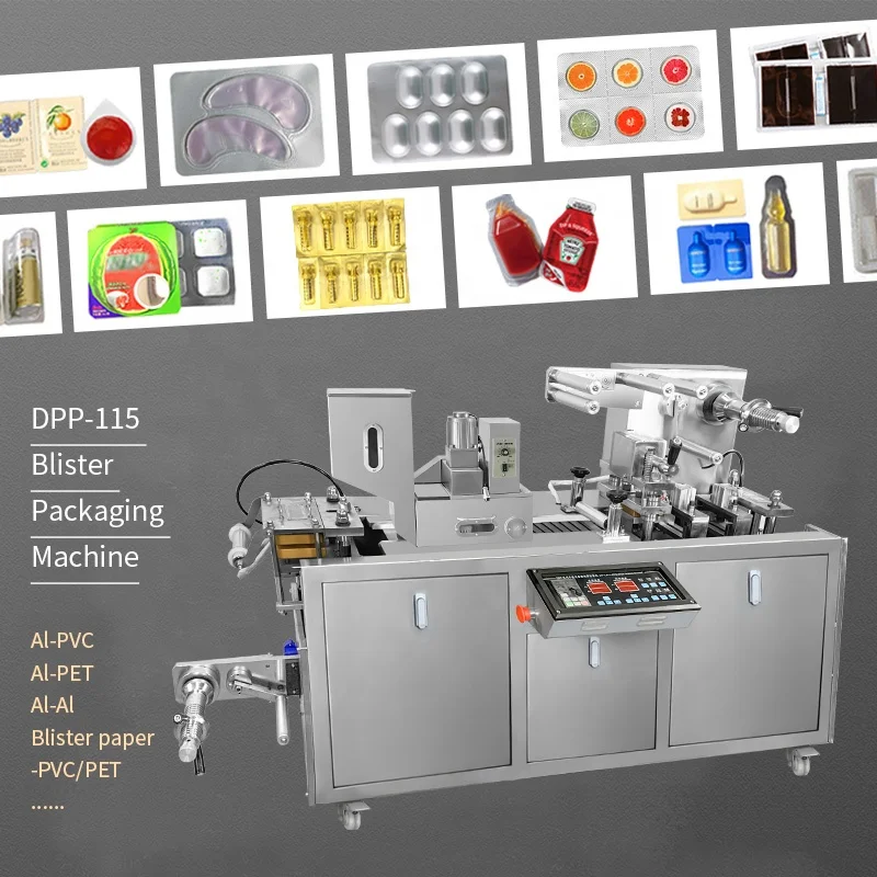 Laboratory DPP-80 DPP-115 Pill Tablet Capsule Liquid Jam Butter Blister Packing Machine
