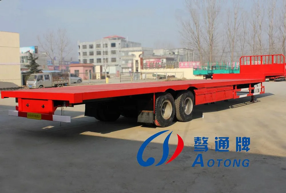 Fruehauf Flatbed '69;. Aotong Trailer. Плоский трейлер.