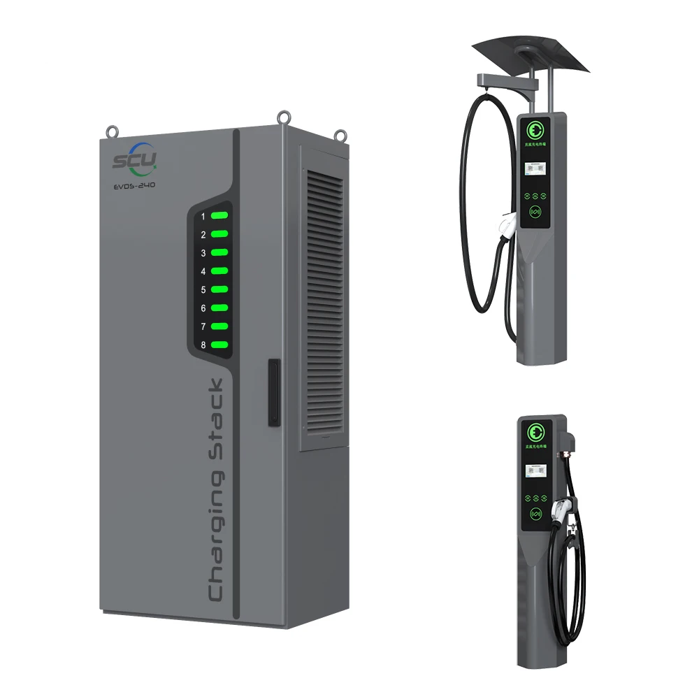 SCU PV System + Lithium Battery Energy Storage + EV Charging Station Solutions New Energy Charging Station