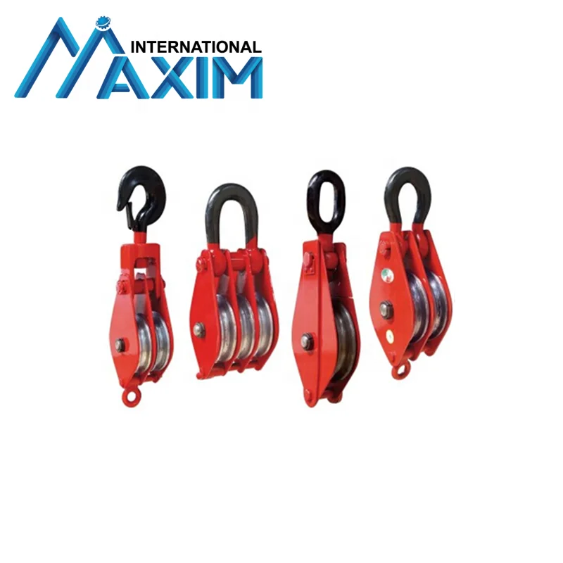 Wire Rope Lifting Snatch Block Multi Triple Sheave Pulley Block