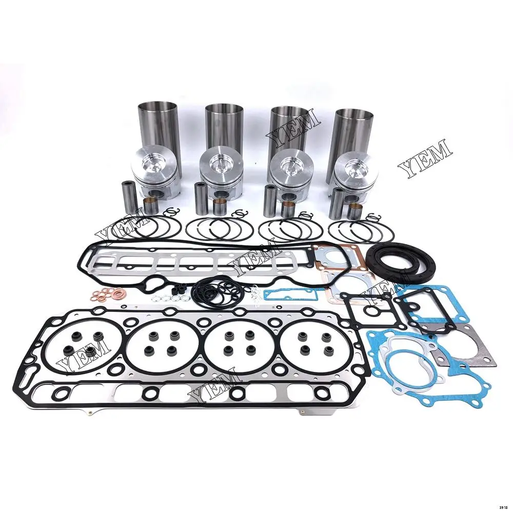 4TNV106 Rebuild Kit With Cylinder Gasket Piston Ring Liner for Yanmar Machinery Diesel Engine