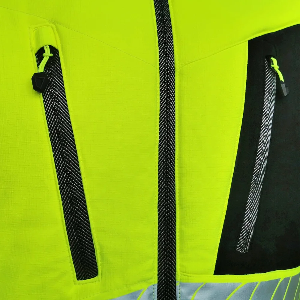 Специальная мужская защитная одежда с высокой видимостью, светоотражающее пальто, мужская зимняя куртка с подкладкой