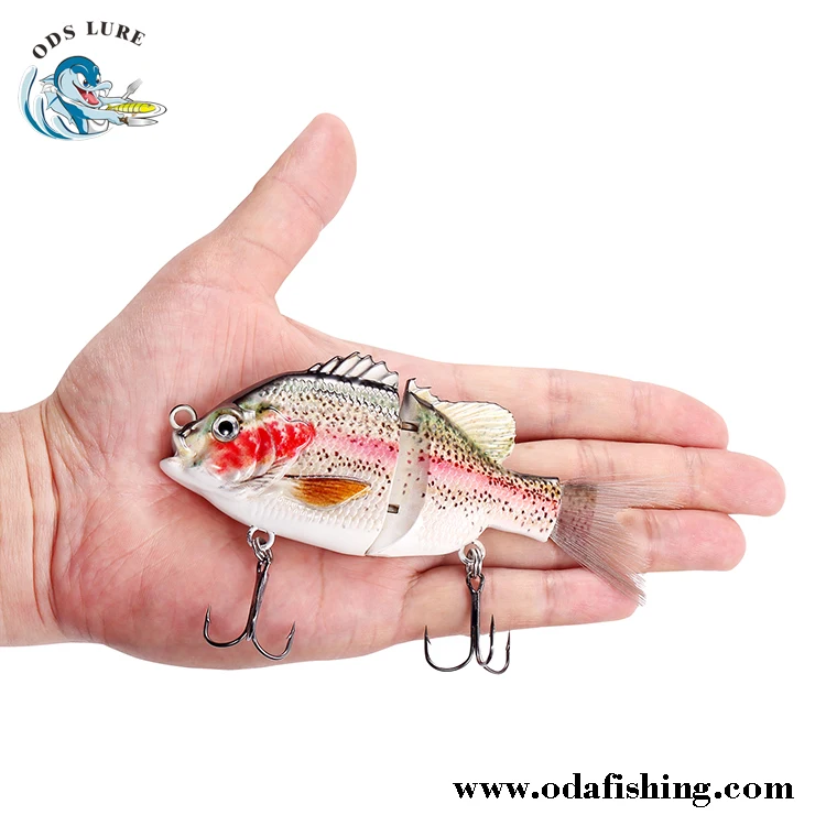 
Неокрашенный 2 сегмент Синежаберного Swimbait планер из АБС-пластика, твердая блесна органов пустой рыболовная приманка 