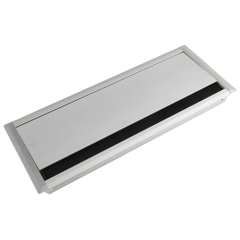 Soft Rectangle Aluminium Grommet - Ideal for Office Desks