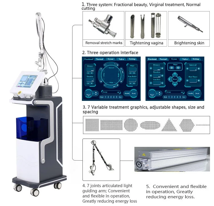 KES RF Tube For Co2 fractional laser machine Scars pimples spots large pores stretch marks Vaginal treatment