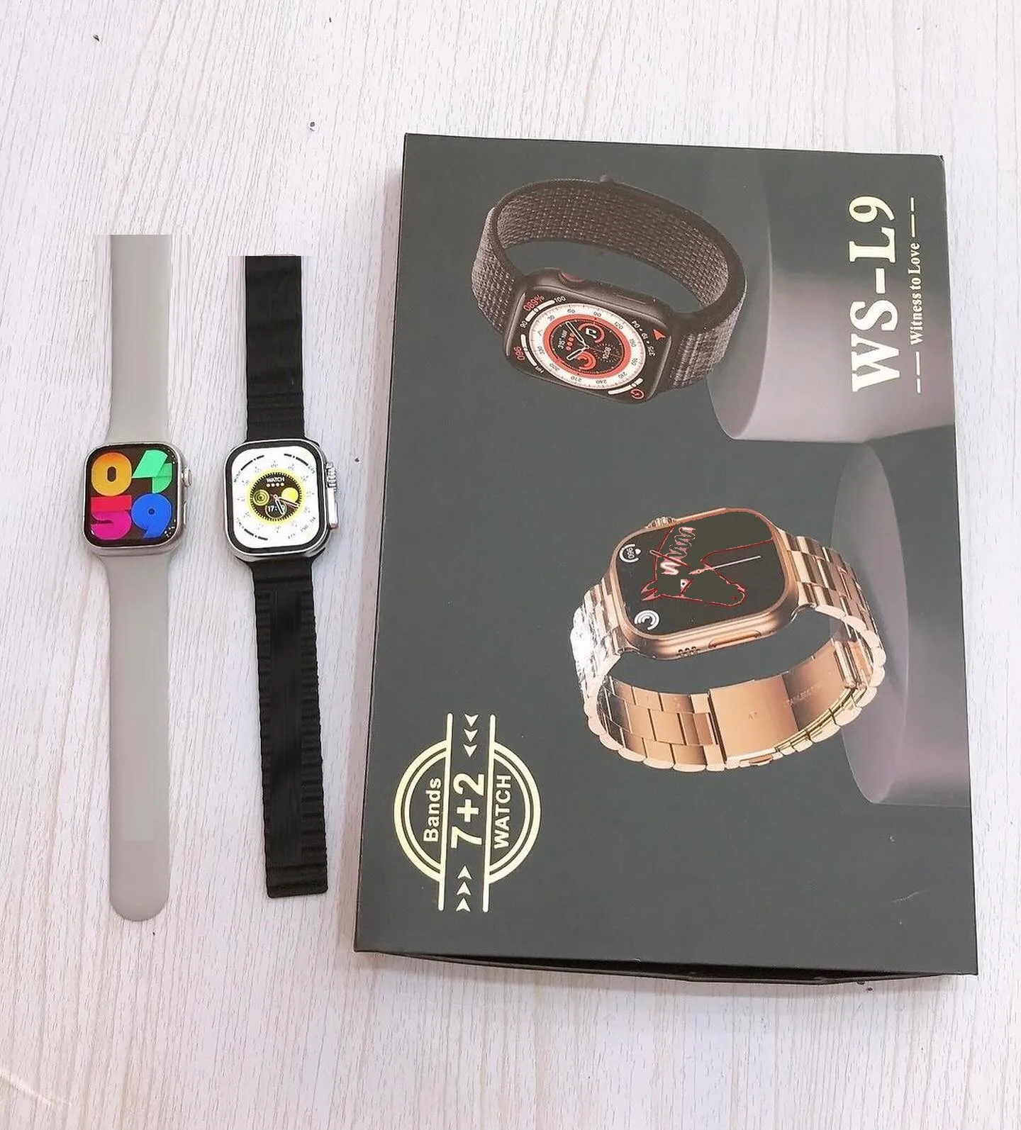 7 2 ws l9 smartwatch gold black 2 Alibaba