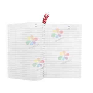 New Design Notebook Custom Logo A5 80 Leaves Notebook with 10 Colors 80Leaves Notebook Yarn Notebook Writing Books for School