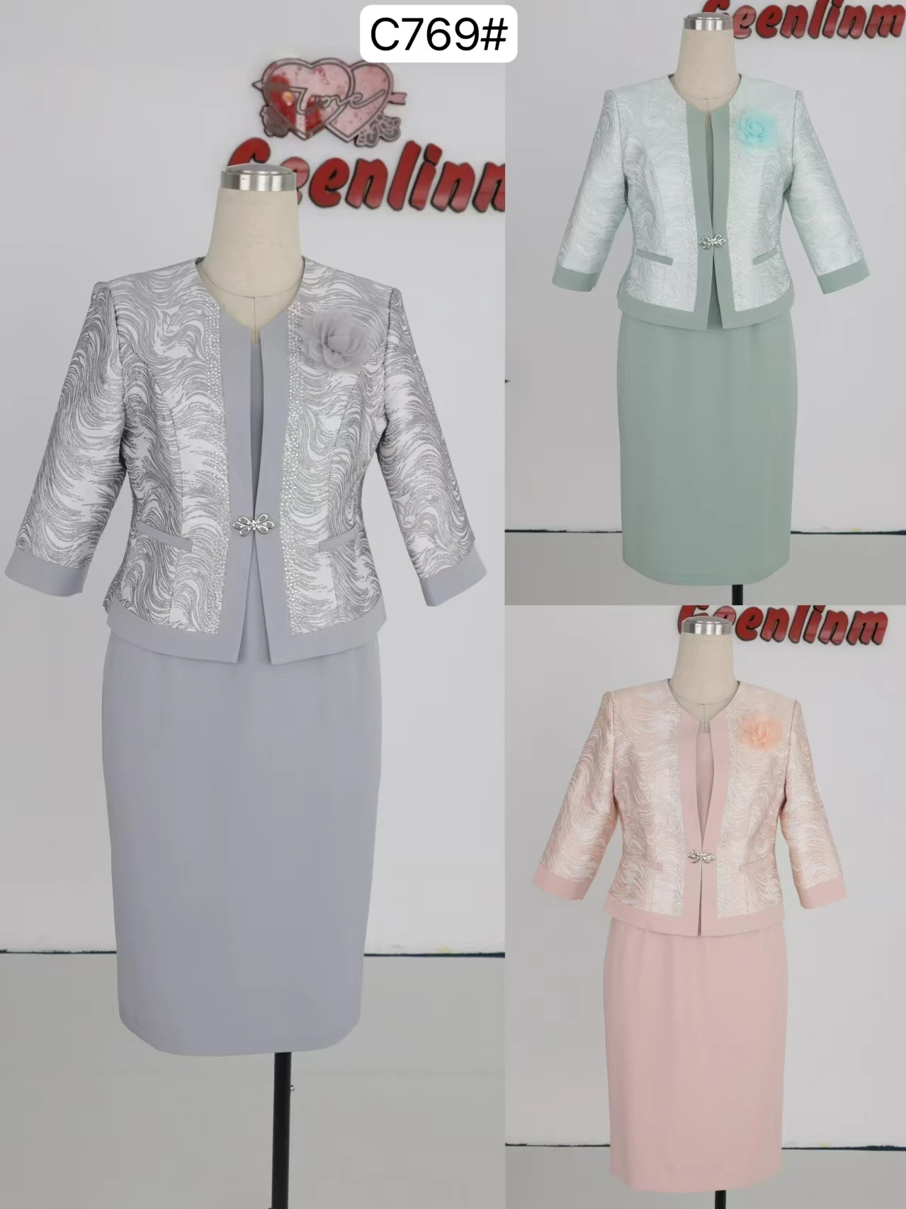 Geenlinm marca elegantes vestidos de noche tropicales ropa oficial ropa  para mujer