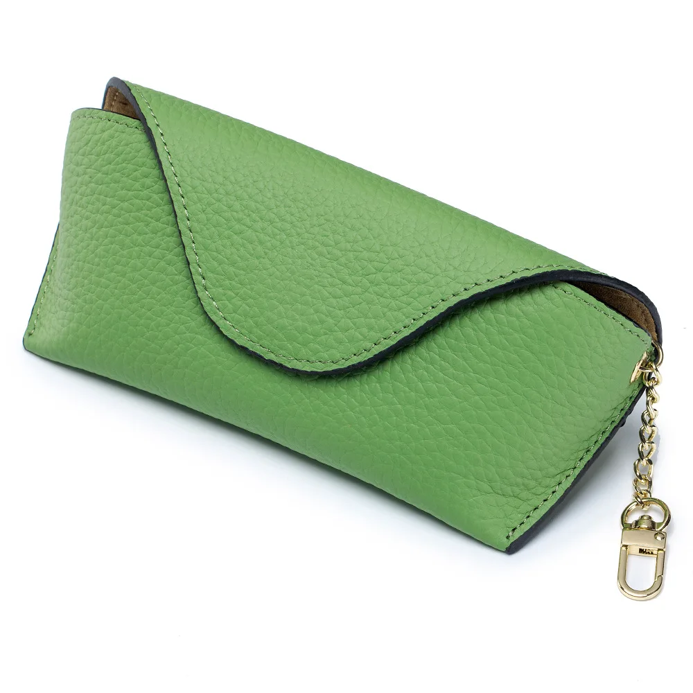 Wholesale New Glasses Bag Portable Sunglasses Bag High Quality Litchi