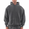 Gris foncé plus la taille hoodies pour hommes