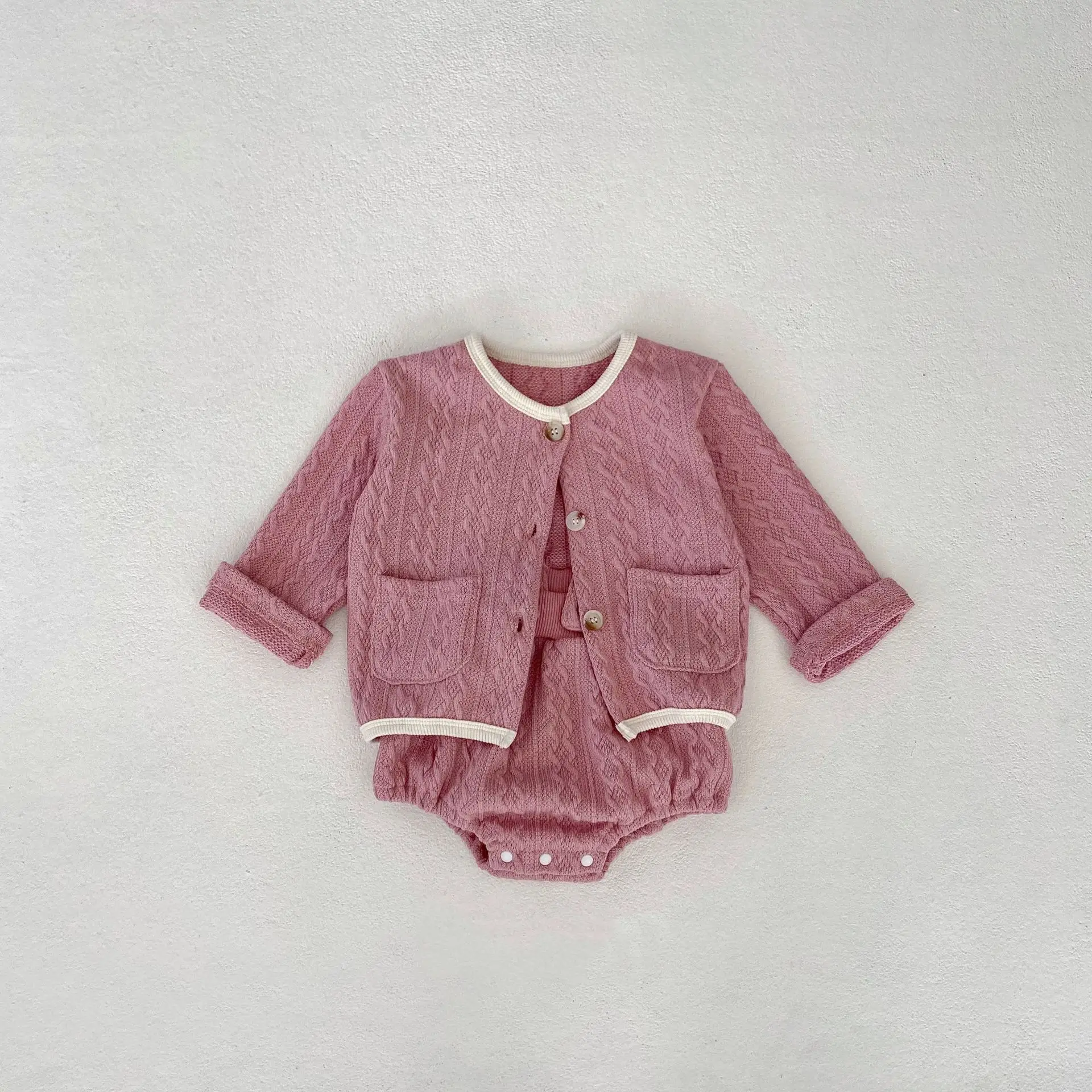 Engepapa Spring Infant 03 Years Old Twist Cardigan Children Boys