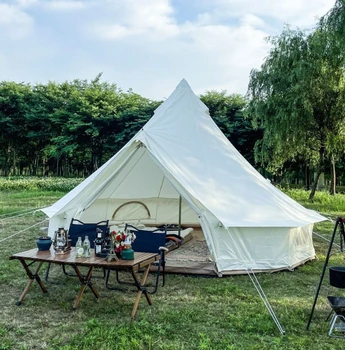 3M&4M&5M&6M  Bell Tent  cotton canvas or oxford Waterproof and breathable safari glamping