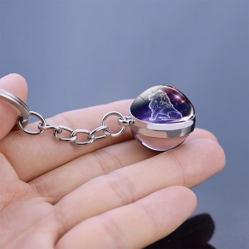 zodiac charms keychain