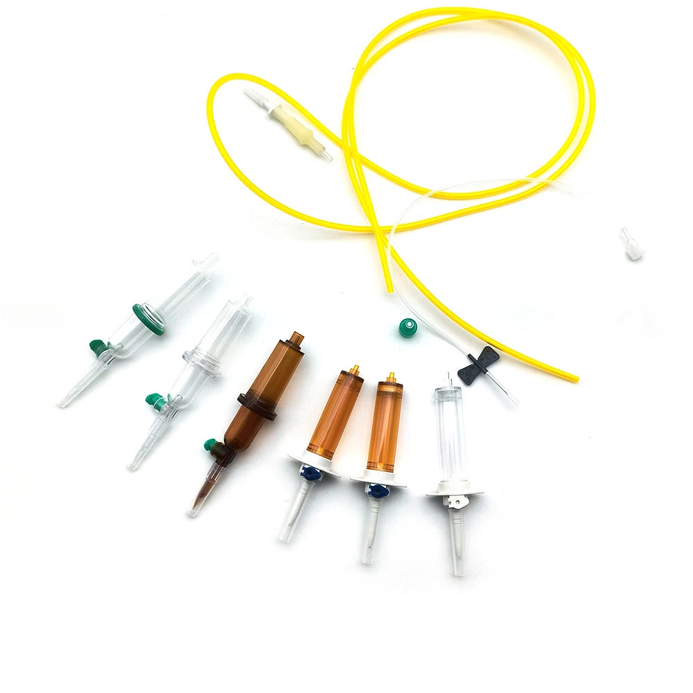 100ml  Pediatric Single Use Iv Set Sterile Double Spike Filter PVC Micro Dropper Disposable Infusion Set with Burette