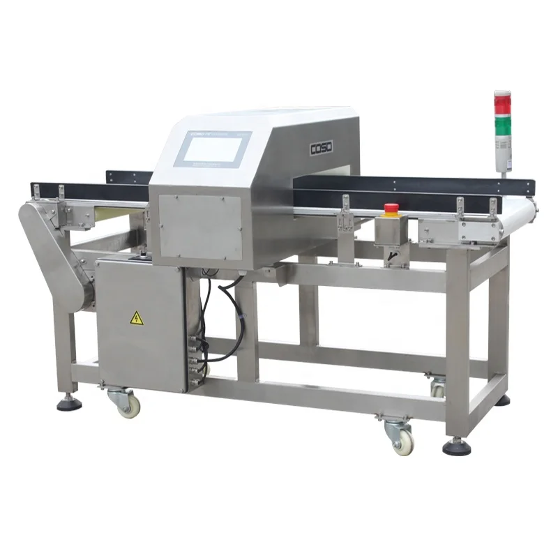 COSO Touch Screen Metal Detector for Wood Chipper with Conveyor Belt